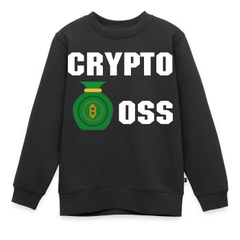 Bitcoin Trading Crypto Stocks - Sweat Premium enfant bio - noir - Devant - AI Model Kid Female (0cm)