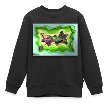 Pays des merveilles - Sweat Premium enfant bio - noir - Devant - AI Model Kid Female (0cm)