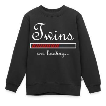 Schwangerschaft Babyparty Babyshower Boy Girl - Kinder Premium Organic Sweatshirt - Schwarz - Vorne - AI Model Kid Female (0cm)