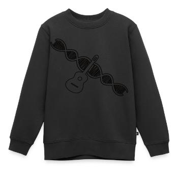 Guitare Instrument pincé Guitariste Instrument de musique - Sweat Premium enfant bio - noir - Devant - AI Model Kid Female (0cm)