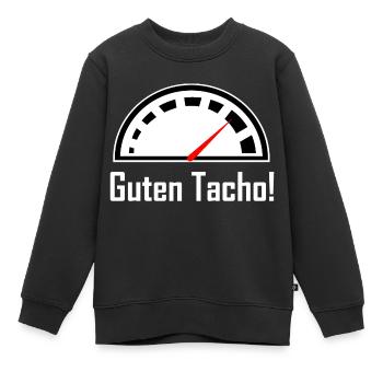 Guten Tacho – Du liebst die Geschwindigkeit - Kinder Premium Organic Sweatshirt - Schwarz - Vorne - AI Model Kid Female (0cm)