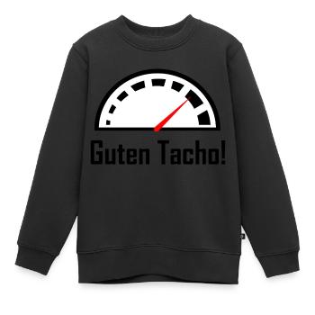 Guten Tacho – Du liebst die Geschwindigkeit - Kinder Premium Organic Sweatshirt - Schwarz - Vorne - AI Model Kid Female (0cm)