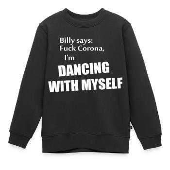Danse Musique de danse - Sweat Premium enfant bio - noir - Devant - AI Model Kid Female (0cm)