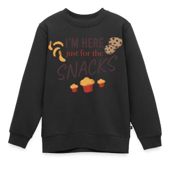 EN-CAS - Sweat Premium enfant bio - noir - Devant - AI Model Kid Female (0cm)