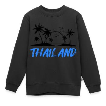 Thaïlande - Sweat Premium enfant bio - noir - Devant - AI Model Kid Female (0cm)