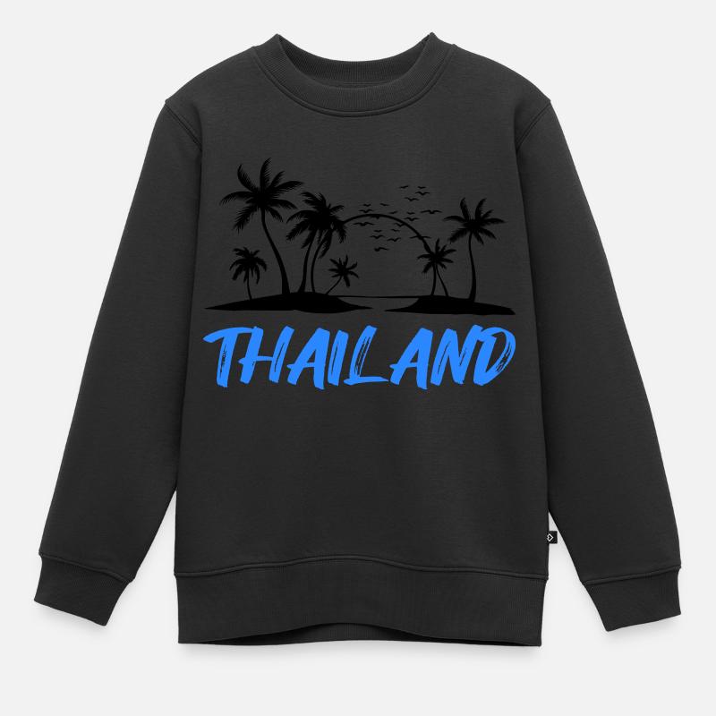 thailand - Kinder Premium Organic Sweatshirt - Schwarz