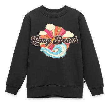 Long Beach Kalifornien Retro Strand - Kinder Premium Organic Sweatshirt - Schwarz - Vorne - AI Model Kid Female (0cm)