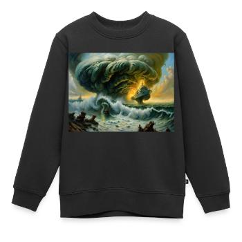 Zorn der Natur #5 - Kinder Premium Organic Sweatshirt - Schwarz - Vorne - AI Model Kid Female (0cm)