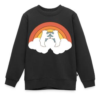 Zwei Eisbären - Kinder Premium Organic Sweatshirt - Schwarz - Vorne - AI Model Kid Female (0cm)