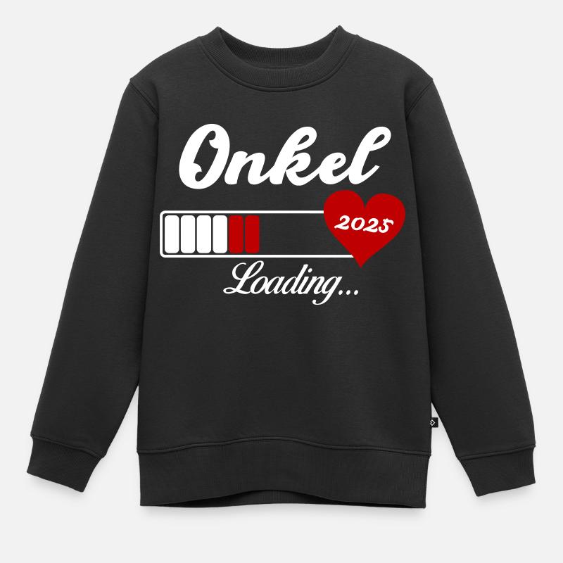 onkel loading 2025 - Kinder Premium Organic Sweatshirt - Schwarz