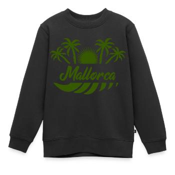 mallorca - Kinder Premium Organic Sweatshirt - Schwarz - Vorne - AI Model Kid Female (0cm)