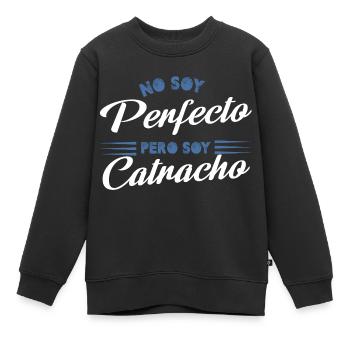 Sans soja Perfecto Pero Soy Catracho Honduras - Sweat Premium enfant bio - noir - Devant - AI Model Kid Female (0cm)