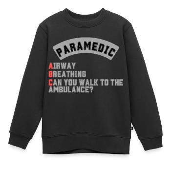ABC Paramedic - Kinder Premium Organic Sweatshirt - Schwarz - Vorne - AI Model Kid Female (0cm)