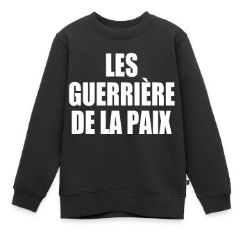 Die Krieger des Friedens - Kinder Premium Organic Sweatshirt - Schwarz - Vorne - AI Model Kid Female (0cm)