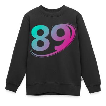 Nummer 89 mehrfarbig - Kinder Premium Organic Sweatshirt - Schwarz - Vorne - AI Model Kid Female (0cm)