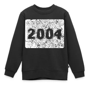 Zahl 2004 - Kinder Premium Organic Sweatshirt - Schwarz - Vorne - AI Model Kid Female (0cm)