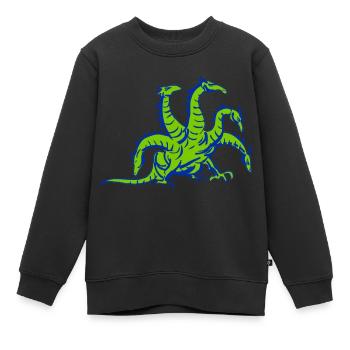 Dragon Hydra Dragon - Kids Premium Organic Sweatshirt - black - Front - AI Model Kid Female (0cm)