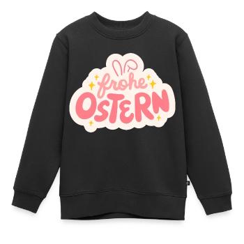 Frohe Ostern - Kinder Premium Organic Sweatshirt - Schwarz - Vorne - AI Model Kid Female (0cm)