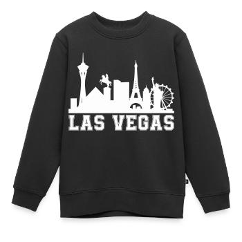 Horizon de Vegas - Sweat Premium enfant bio - noir - Devant - AI Model Kid Female (0cm)