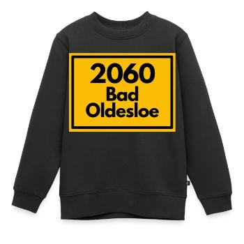 Ortsschild - damals alte PLZ 2060 BAD OLDESLOE - Kinder Premium Organic Sweatshirt - Schwarz - Vorne - AI Model Kid Female (0cm)