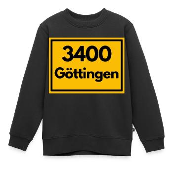 Ortsschild - damals Retro alte PLZ 3400 GÖTTINGEN - Kinder Premium Organic Sweatshirt - Schwarz - Vorne - AI Model Kid Female (0cm)
