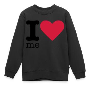 I Love Me - Kinder Premium Organic Sweatshirt - Schwarz - Vorne - AI Model Kid Female (0cm)