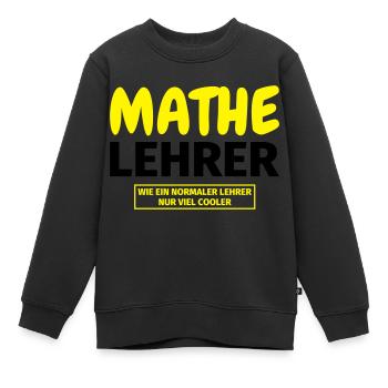 Mathelehrer Geschenk - Kinder Premium Organic Sweatshirt - Schwarz - Vorne - AI Model Kid Female (0cm)