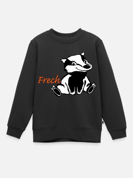 Frecher Dachs - Kinder Premium Organic Sweatshirt - Schwarz