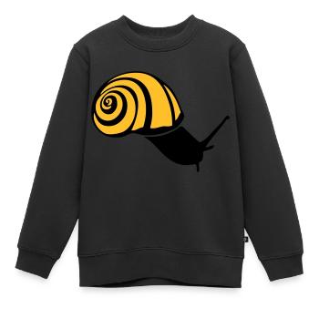 Schnecke Schnecke Schnecke schnecke lumaca2 - Kinder Premium Organic Sweatshirt - Schwarz - Vorne - AI Model Kid Female (0cm)