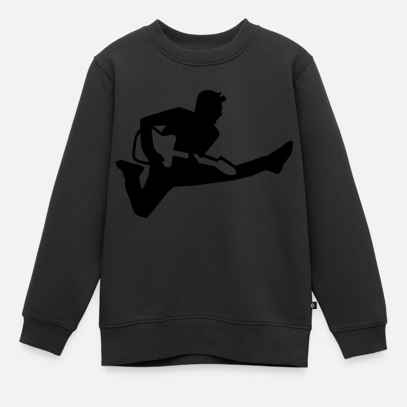 Gitarre - Kinder Premium Organic Sweatshirt - Schwarz