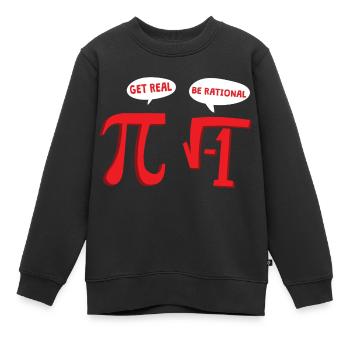 MATHS GETS REAL - Kinder Premium Organic Sweatshirt - Schwarz - Vorne - AI Model Kid Female (0cm)
