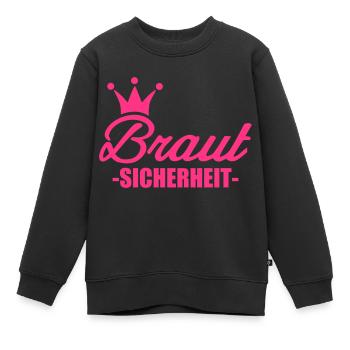 Braut Sicherheit - Kinder Premium Organic Sweatshirt - Schwarz - Vorne - AI Model Kid Female (0cm)