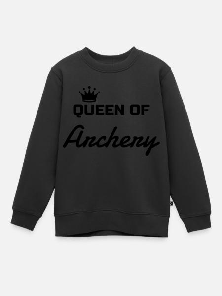 Bogenschießen Bogenschütze Sport Sportler Spieler - Kinder Premium Organic Sweatshirt - Schwarz