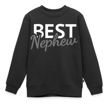 Best Nephew - Kinder Premium Organic Sweatshirt - Schwarz - Vorne - AI Model Kid Female (0cm)