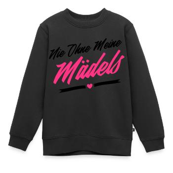 nie ohne meine mädels - Kinder Premium Organic Sweatshirt - Schwarz - Vorne - AI Model Kid Female (0cm)
