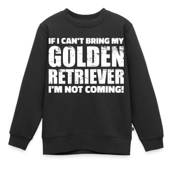 Golden Retriever - Kinder Premium Organic Sweatshirt - Schwarz - Vorne - AI Model Kid Female (0cm)