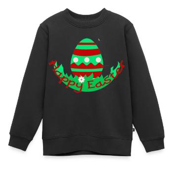 Ostern - Kinder Premium Organic Sweatshirt - Schwarz - Vorne - AI Model Kid Female (0cm)
