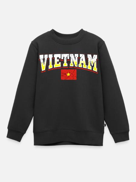Vietnam - Sweat Premium enfant bio - noir
