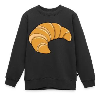 Croissant - Sweat Premium enfant bio - noir - Devant - AI Model Kid Female (0cm)