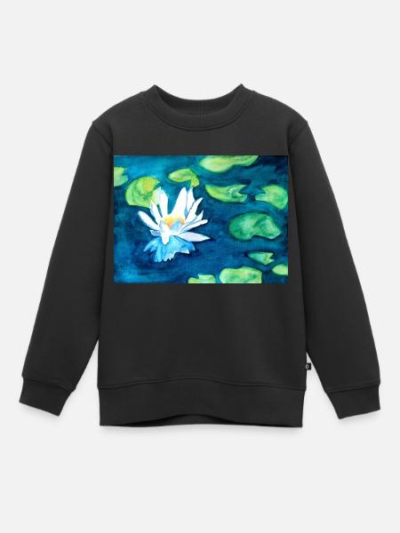 Lotus - Sweat Premium enfant bio - noir