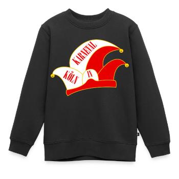 Karneval in Köln - Kinder Premium Organic Sweatshirt - Schwarz - Vorne - AI Model Kid Female (0cm)
