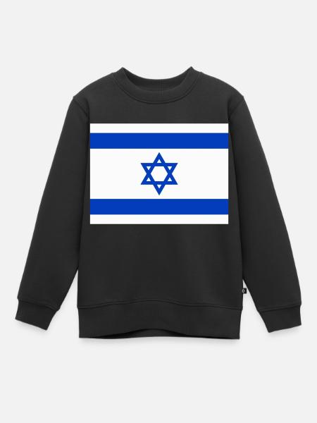 Flagge Israel / Israel Flagge - Kinder Premium Organic Sweatshirt - Schwarz