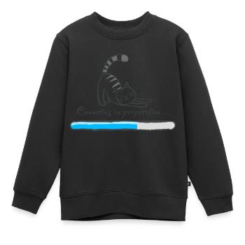 Conneries en préparation - Sweat Premium enfant bio - noir - Devant - AI Model Kid Female (0cm)