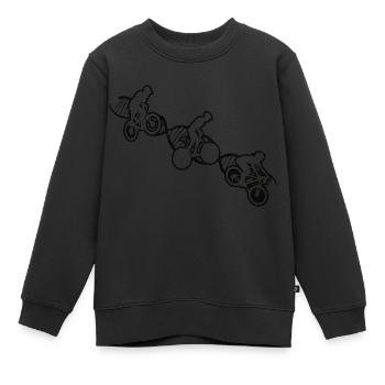 Fahrrad Radfahren Mountainbike Radeln Fahrradtour - Kinder Premium Organic Sweatshirt - Schwarz - Vorne - AI Model Kid Female (0cm)