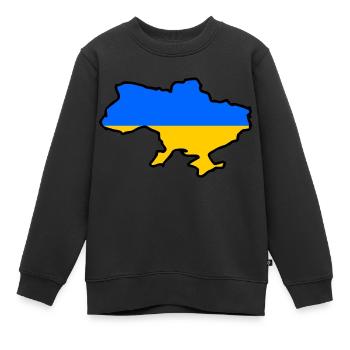 Ukraine - Kinder Premium Organic Sweatshirt - Schwarz - Vorne - AI Model Kid Female (0cm)