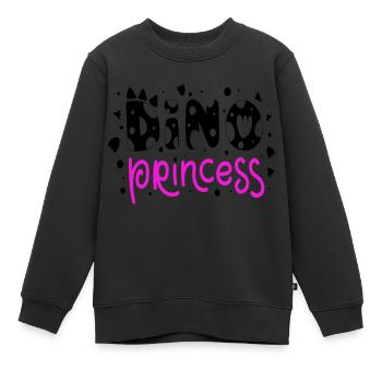 Dino Princess Prinzessin Dinosaurier Baby Kinder - Kinder Premium Organic Sweatshirt - Schwarz - Vorne - AI Model Kid Female (0cm)