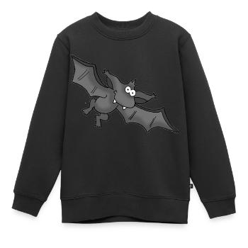 Bat - Kids Premium Organic Sweatshirt - black - Front - AI Model Kid Female (0cm)