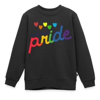 Leben mit Stolz - Kinder Premium Organic Sweatshirt - Schwarz - Vorne - AI Model Kid Female (0cm)