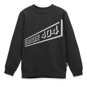 Netzwerk verloren Error 404 - Kinder Premium Organic Sweatshirt - Schwarz - Vorne - AI Model Kid Female (0cm)