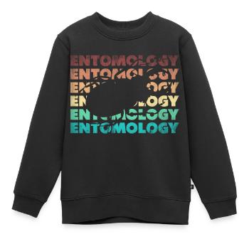 Entomology Entomologist Insects Bugs Silhouette - Kinder Premium Organic Sweatshirt - Schwarz - Vorne - AI Model Kid Female (0cm)
